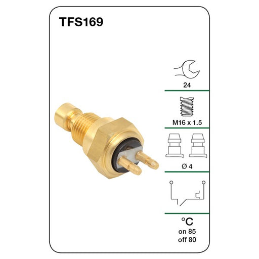 Tridon Thermo Fan Switch - TFS169 - A1 Autoparts Niddrie