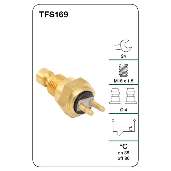 Tridon Thermo Fan Switch - TFS169 - A1 Autoparts Niddrie