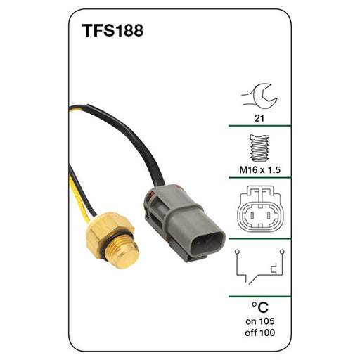 Tridon Thermo Fan Switch - TFS188 - A1 Autoparts Niddrie