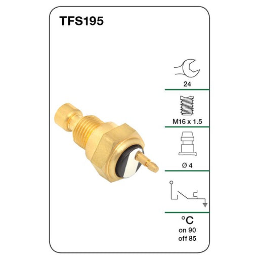 Tridon Thermo Fan Switch - TFS195 - A1 Autoparts Niddrie
