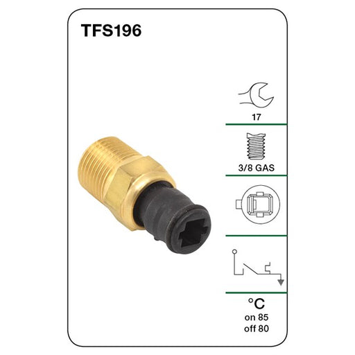 Tridon Thermo Fan Switch - TFS196 - A1 Autoparts Niddrie
