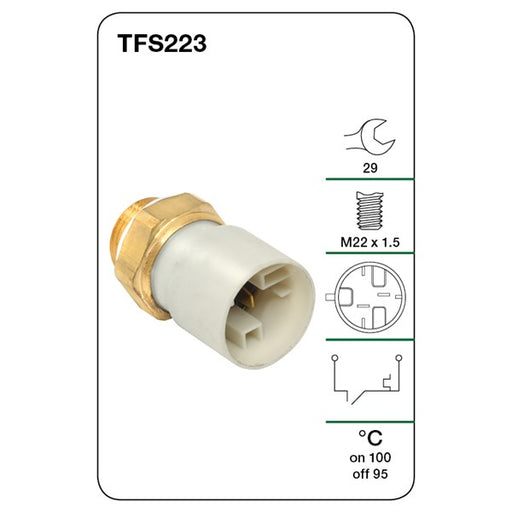 Tridon Thermo Fan Switch - TFS223 - A1 Autoparts Niddrie