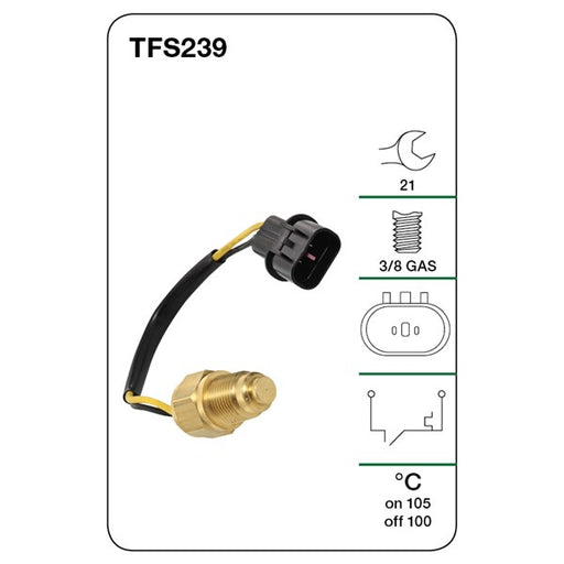 Tridon Thermo Fan Switch - TFS239 - A1 Autoparts Niddrie