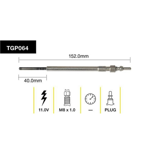 Tridon Glow Plug - TGP064 - A1 Autoparts Niddrie