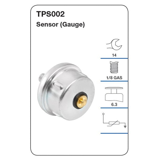 Tridon Oil Pressure Sensor - TPS002 - A1 Autoparts Niddrie