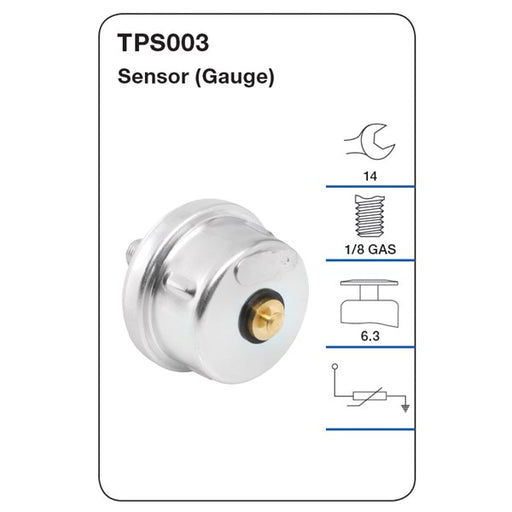 Tridon Oil Pressure Sensor - TPS003 - A1 Autoparts Niddrie