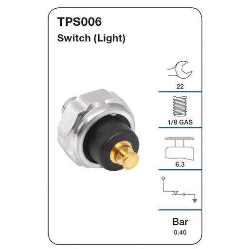 Tridon Oil Pressure Sensor - TPS006 - A1 Autoparts Niddrie