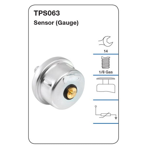 Tridon Oil Pressure Sensor - TPS063 - A1 Autoparts Niddrie
