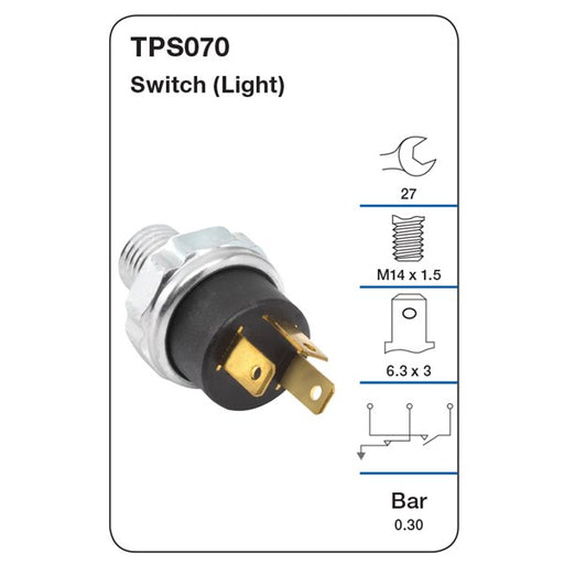 Tridon Oil Pressure Sensor - TPS070 - A1 Autoparts Niddrie