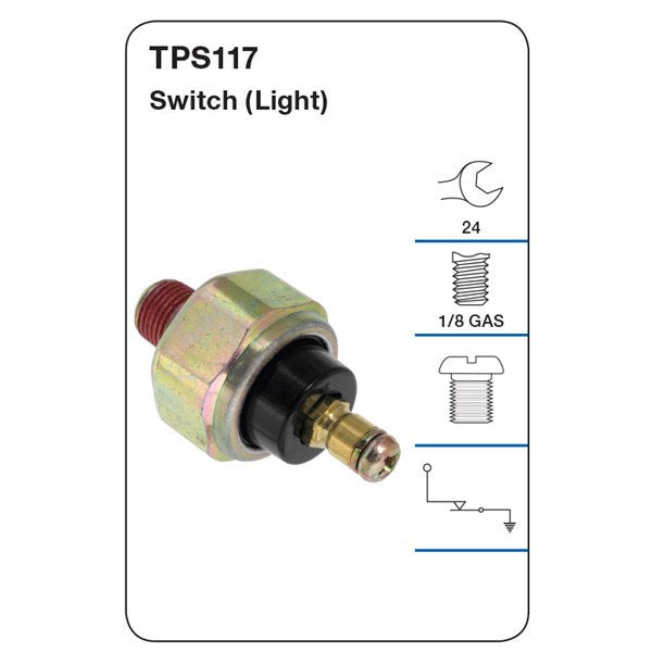 Tridon Oil Pressure Switch (Light) - Subaru Liberty BR9 - TPS117