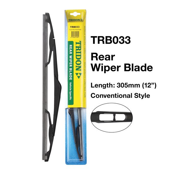 Tridon Rear Wiper Blade - TRB001 - A1 Autoparts Niddrie
