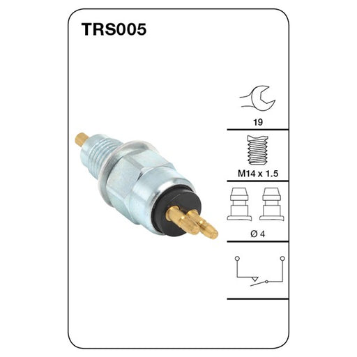 Tridon Reverse Light Switch - TRS005 - A1 Autoparts Niddrie