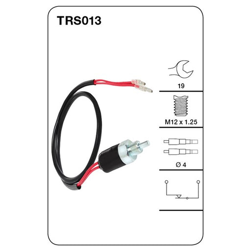 Tridon Reverse Light Switch - TRS013 - A1 Autoparts Niddrie