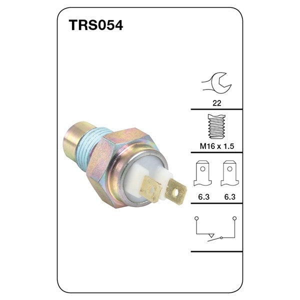 Tridon Reverse Light Switch - TRS054 - A1 Autoparts Niddrie