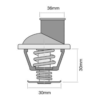 Tridon Thermostat - TT283-195P - A1 Autoparts Niddrie
