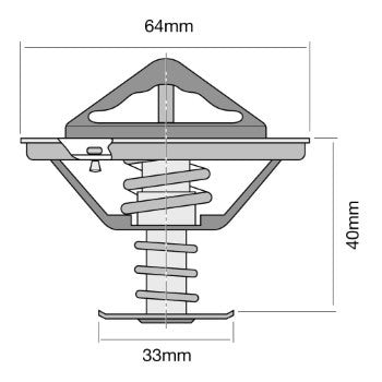 Tridon Thermostat - TT334-180P - A1 Autoparts Niddrie
