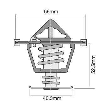 Tridon Thermostat - TT523-187 - A1 Autoparts Niddrie

