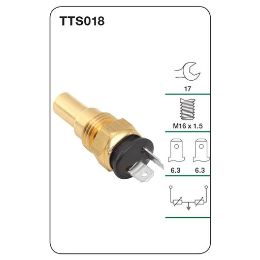 Tridon Water Temperature Sensor - TTS018 - A1 Autoparts Niddrie