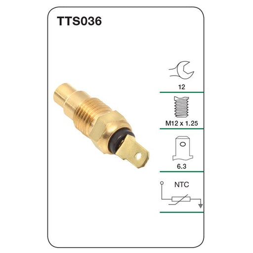 Tridon Water Temperature Sensor - TTS036 - A1 Autoparts Niddrie