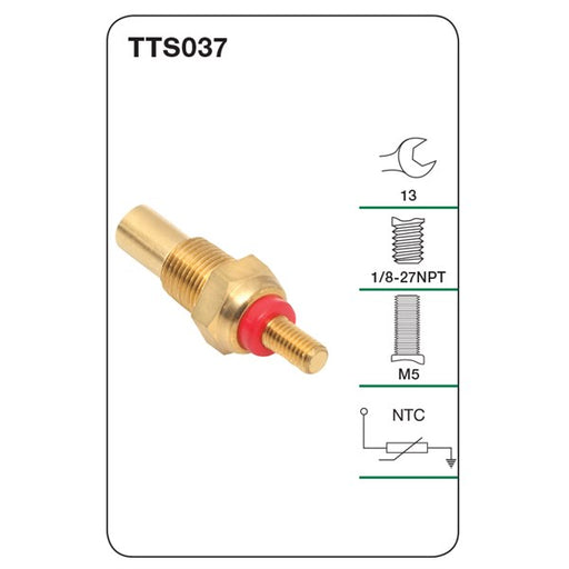 Tridon Water Temperature Sensor - TTS037 - A1 Autoparts Niddrie