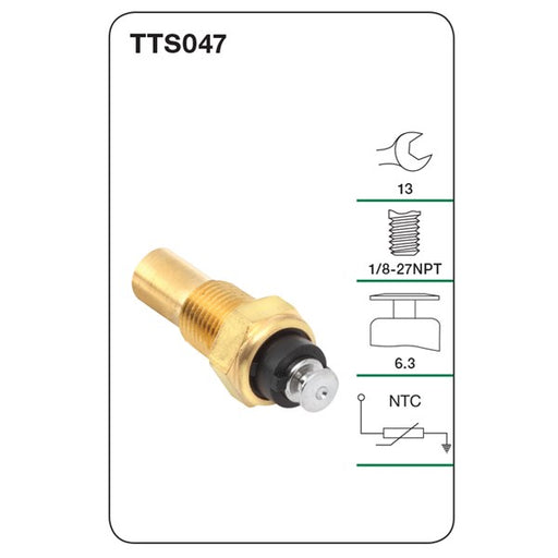 Tridon Water Temperature Sensor - TTS047 - A1 Autoparts Niddrie