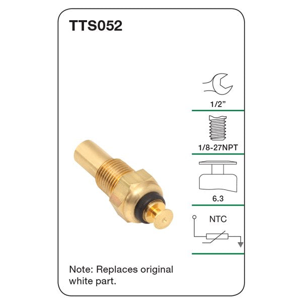 Tridon Water Temperature Sensor - TTS052 - A1 Autoparts Niddrie