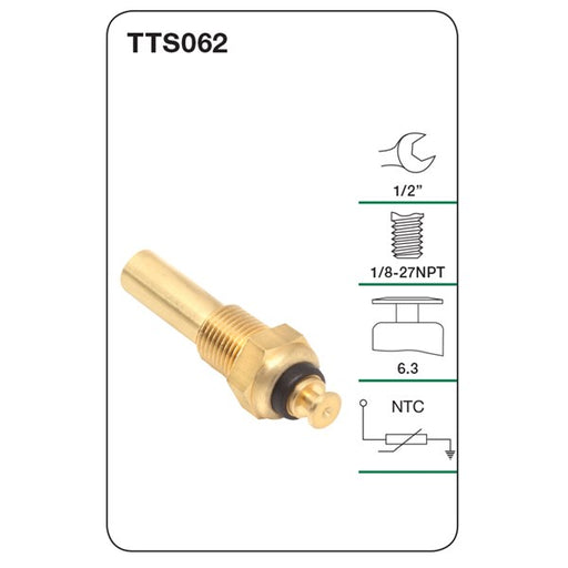 Tridon Water Temperature Sensor - TTS062 - A1 Autoparts Niddrie